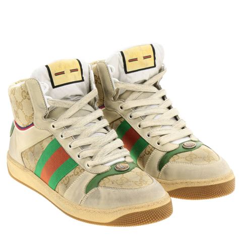 mens beige gucci shoes|gucci rhinestone sneakers.